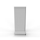 Add-on shelf Tego 240x100 cm (HxW), perforated rear panel, grey