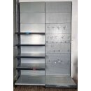 Add-on shelf Tego 240x100 cm (HxW), perforated rear panel, grey