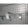 Add-on shelf Tego 240x100 cm (HxW), perforated rear panel, grey