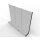 Wall shelf 240x300 cm (HxW), perforated metal back panel, gray