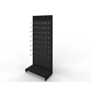 Wall shelf 290x100 cm (HxW), perforated sheet metal rear panel, anthracite