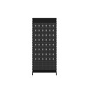 Wall shelf 290x100 cm (HxW), perforated sheet metal rear panel, anthracite