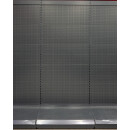 Wall shelf 290x100 cm (HxW), perforated sheet metal rear panel, anthracite